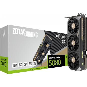 RTX 5080 16GB ZOTAC GAMING SOLID CORE OC GDDR7 Fan