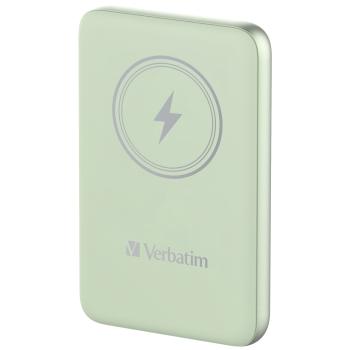 Verbatim Wireless Powerbank Charge 'n' Go 10.000mAh hellgrün Qi PD 3.0 Quick Charge 3.0