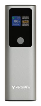Verbatim Charge 'n' Go Powerbank 27.000 mAh metall-grau