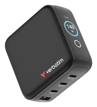 Preview: Verbatim Mini GaN Charger 140W with Display