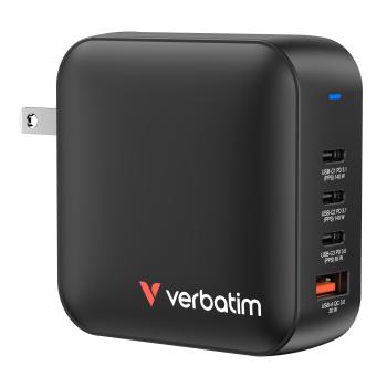Verbatim Mini GaN Ladegert 165W 4 Port US/EU/UK ADP
