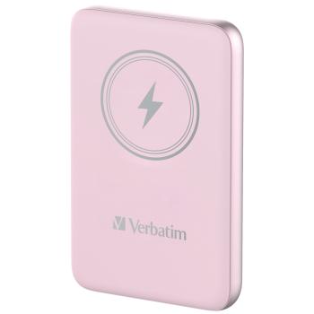 Verbatim Wireless Powerbank Charge 'n' Go 10.000mAh (rosa, Qi, PD 3.0, Quick Charge 3.0)