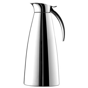 Emsa Eleganza Isolierkanne 1L – Edelstahl Easy Open Verschluss doppelwandig
