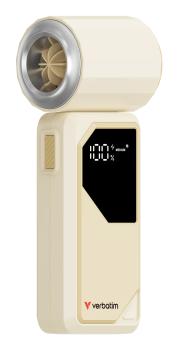 Verbatim Cool n Go Air Jet Handventilator Silber Weiß