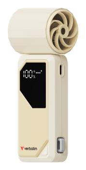 Preview: Verbatim Cool n Go Air Jet Handventilator Silber Weiß