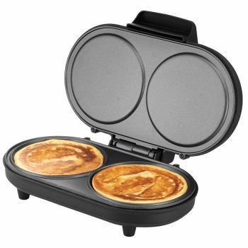 Unold Pancake-Maker American 48165 – Für fluffige American Pancakes Antihaft 2 Backflächen
