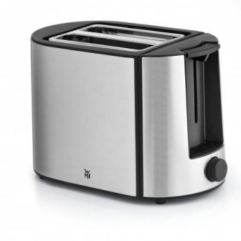 WMF Bueno Pro 6 Toaster mit 2 Scheiben – 870 W, Schwarz & Silber