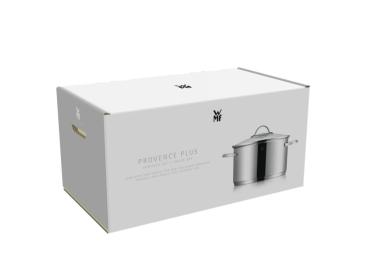 WMF Provence Plus Topf-Set Bratentopf (2,5l), Fleischtöpfe(1,9l), (3,3l), (5,7l), Stielkasserolle (1,7l) silber