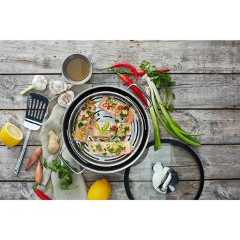 Preview: WMF Vitalis Dampfgarer mit Glasdeckel 28cm