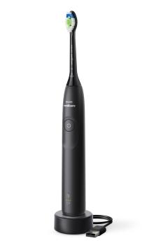 Philips Sonicare 5300 HX7101/01 Schallzahnbürste Schwarz | Drucksensor | 21 Tage Akku