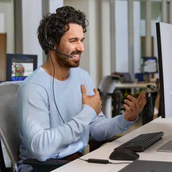 HP POLY MISSION 425 Stereo-USB-Headset