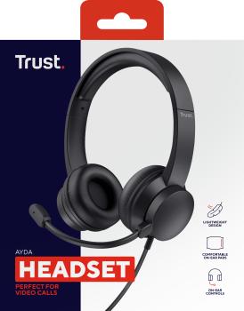 Trust Ayda PC Headset USB schwarz