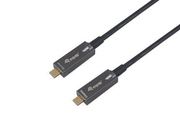Equip Kabel USB-C3.2-C AOC 8K PD60W St/St 5.00m schwarz