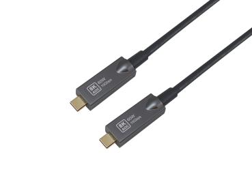 Preview: Equip Kabel USB-C3.2-C AOC 8K PD60W St/St 15.00m schwarz