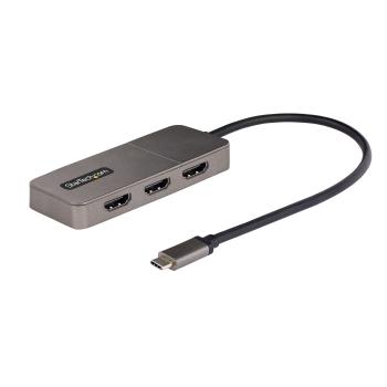 StarTech USB-C 3x HDMI MST Hub 4K 60Hz Multi-Monitor Adapter