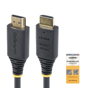 StarTech HDMI 2.0 Kabel 0,5m Premium 4K 60Hz HDR10 ARC HDCP 2.2 18Gbps UHD TV Monitor