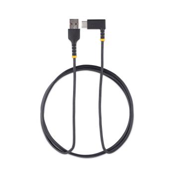 StarTech USB-A auf USB-C Kabel 2 m | 3A Schnellladekabel | USB 2.0 | Rechtwinklig | Aramidfaser