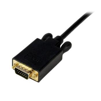 Preview: StarTech Mini DisplayPort auf VGA Kabel 1,8m | mDP auf VGA Adapter schwarz