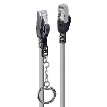 LINDY Patchkabel Cat.6A S/FTP grau 2m verriegelbar