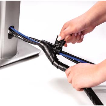 Preview: Fellowes Kabelordner Cablezip 2m Spiralschlauch schwarz