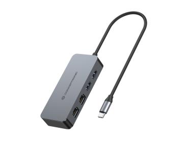 CONCEPTRONIC Adapter USB-C-2xGbE+2xUSB-A3.2 5Gbs 0.30m gr