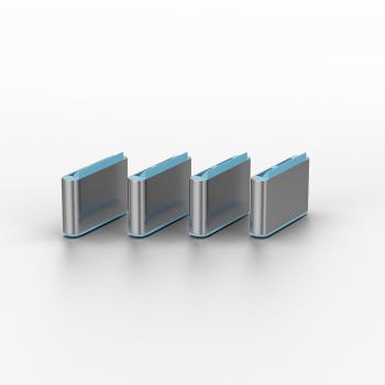 Preview: LINDY USB Typ C Port Schloss blau 10 Stück