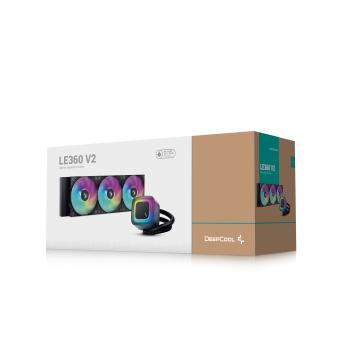 DeepCool LE360 V2 – Leistungsstarke 360-mm All-in-One Wasserkühlung Schwarz