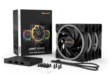 120mm be quiet! LIGHT WINGS 120mm PWM high-speed ARGB Triple-Pack Gehäuselüfter