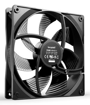 Preview: be quiet! Pure Wings 3 140mm PWM Gehäuselüfter 140mm 1200 RPM 4-Pin Schwarz