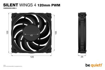 120mm be quiet! SILENT WINGS 4 PWM