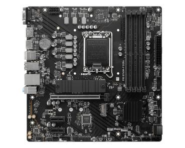 MSI PRO B760M-P DDR4 Mainboard – Intel B760 LGA 1700 micro ATX 128GB DDR4 2× M.2 2.5 Gb LAN