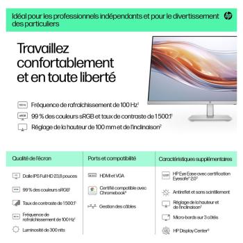 Preview: HP Monitor 5 Series 524sh 23,8 Zoll FHD (94C19E9#ABB)