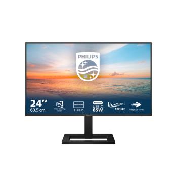 60,5cm/24" (1920x1080) Philips 24E1N1300AE 16:9 FHD IPS 1ms 100Hz HDMI USB-C Speaker Black