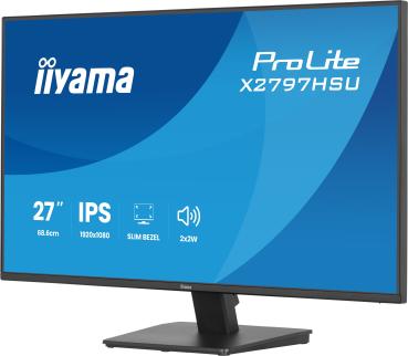 Preview: 68,6cm/27" (1920x1080) iiyama ProLite X2797HSU-B1 16:9 IPS 4ms 120Hz HDMI DisplayPort USB VESA Speaker Black