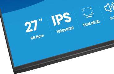 68,6cm/27" (1920x1080) iiyama ProLite X2797HSU-B1 16:9 IPS 4ms 120Hz HDMI DisplayPort USB VESA Speaker Black