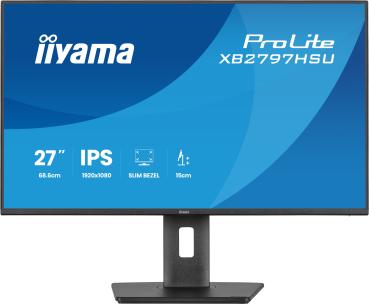 iiyama ProLite XB2797HSU-B1 68,6cm/27" (1920x1080) 16:9 IPS 4ms 120Hz HDMI DisplayPort USB VESA Speaker Black