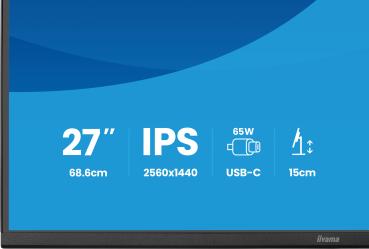 IIYAMA 68.6cm (27") XB2797QSN-B1 16:9 HDMI+DP+USB-C IPS