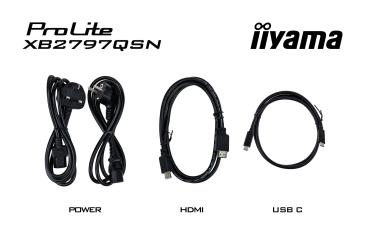 IIYAMA 68.6cm (27") XB2797QSN-B1 16:9 HDMI+DP+USB-C IPS