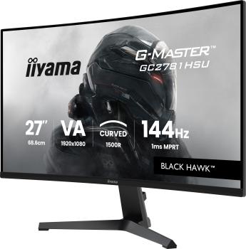 68,6cm/27" (1920x1080) iiyama G-Master GC2781HSU-B1 16:9 FHD VA 1ms 144Hz HDMI DisplayPort USB VESA Speaker Black