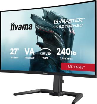 68,6cm/27" 1920x1080 iiyama G-Master GCB2784HSU-B1 16:9 FHD VA 0,7ms 240Hz HDMI DisplayPort USB VESA Speaker HDR Black
