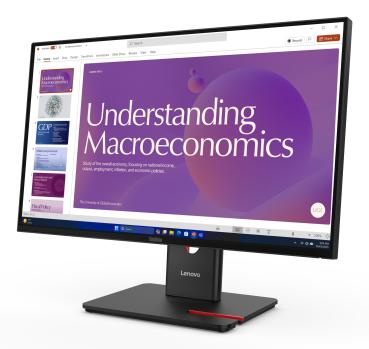Lenovo ThinkVision T24D-40 23,8 Zoll Full HD IPS Monitor 120Hz USB-C Docking Ergonomisch