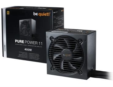 be quiet! Pure Power 11 400W ATX Netzteil – 20+4 Pin 80 PLUS Gold  Schwarz leiser 120mm Lüfter