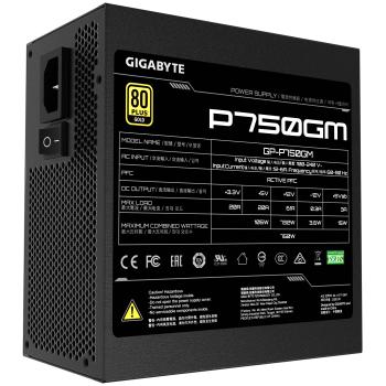 Preview: GIGABYTE P750GM 750W ATX Netzteil – 80 PLUS Gold Vollmodular, 120 mm Lüfter, 4x PCIe