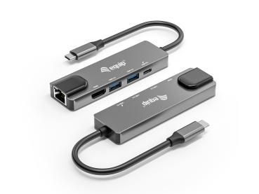 Equip USB-C 5-in-1 Multifunktionsadapter | HDMI 4K, Gigabit LAN, USB 3.2, 100W PD