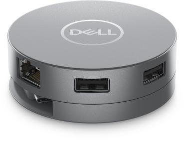 Preview: Dell DA305 Mobile Adapter Dockingstation 2xUSB3.1/HDMI/VGA/DisplayPort/USB-C/Ethernet passiv Grey