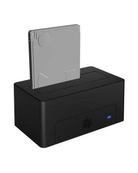 Preview: Dockingtation für 1x 2.5"/3.5" SATA I/II/III USB 3.2 ICY BOX Black