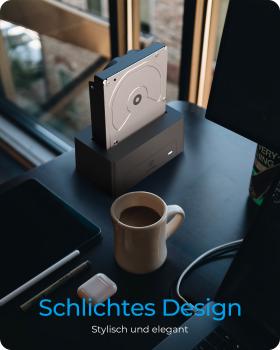 Dockingtation für 1x 2.5"/3.5" SATA I/II/III USB 3.2 ICY BOX Black