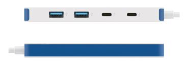 TARGUS HyperDrive Flex 4 Port USB-C Hub Blue
