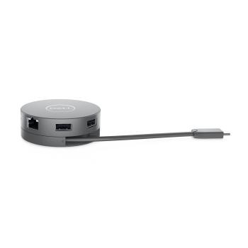 Dell DA310 7-in-1 USB-C Travel Adapter – Mobile Dockingstation mit HDMI, DP, VGA, RJ45 & Power Delivery