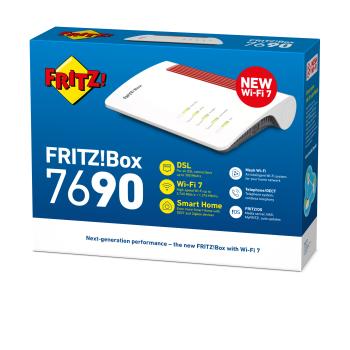 Preview: FRITZ! Box 7690 Wi-Fi 7 (802.11be) Dual-Band (2,4 GHz/5 GHz) Ethernet/LAN, ADSL2+